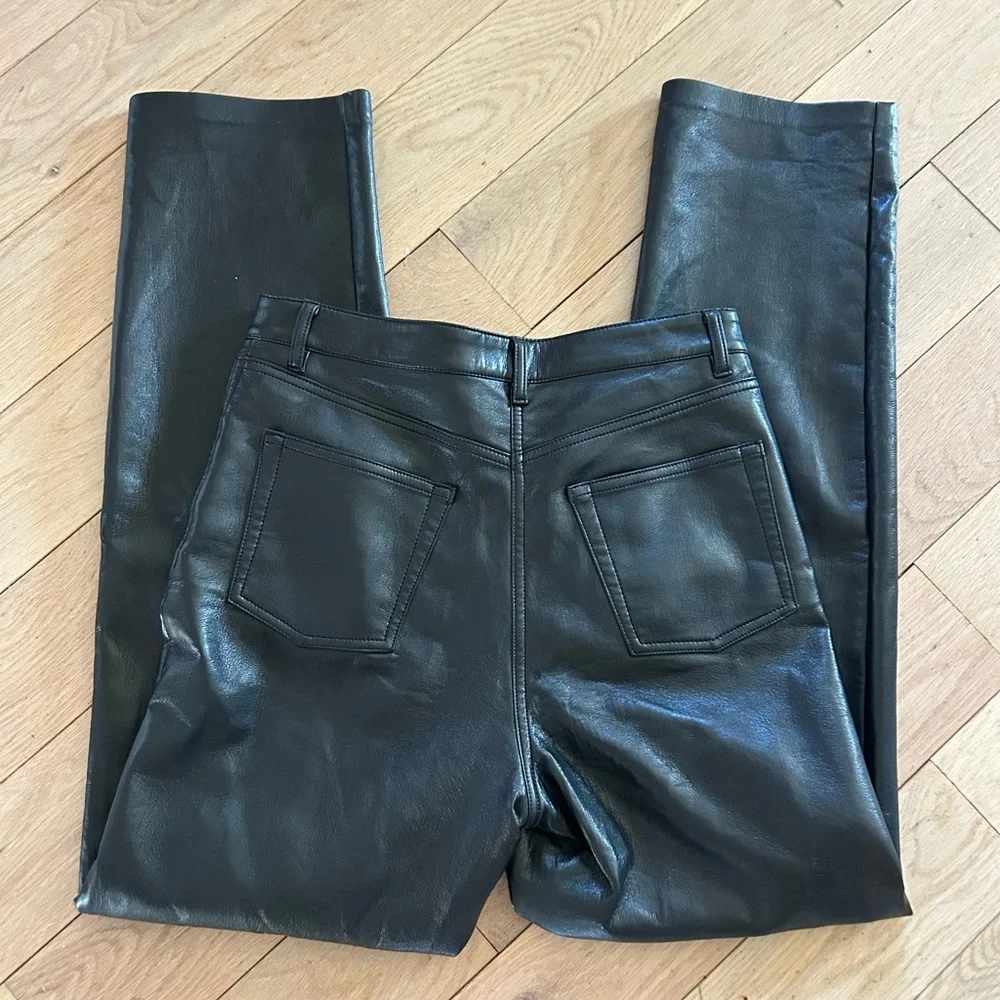 Wilfred black‎ Faux Leather Trousers size 6